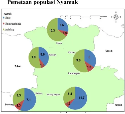 Gambar 1. Pemetaan populasi nyamuk 