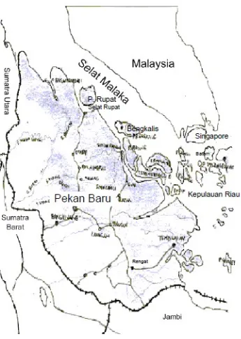 Gambar 2.1 Peta provinsi Riau
