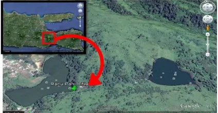 Gambar 1. Peta lokasi penelitian di Ranu Pani Taman Nasional Bromo Tengger Semeru 