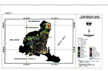 Gambar 3-1 :Peta batas wilayah Kabupaten Banyuwangi 