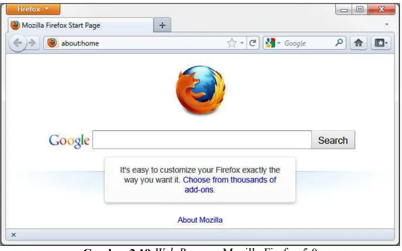 Gambar 2.19 Web Browser Mozilla Firefox 5.0 