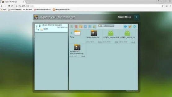 Gambar 13. Interface yang ditampilkan dari browser 