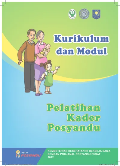 Kurikulum Dan Modul. Pelatihan. Posyandu. Ayo Ke. Kurmod Kader Final ...