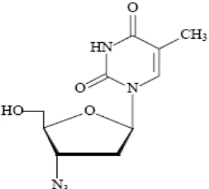 Gambar 2.4  Struktur kimia Zidovudine21 