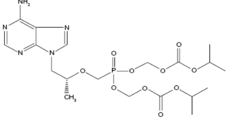 Gambar 2.5 Struktur kimia Tenofovir  22 