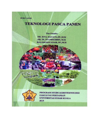 PRAKATA. Buku Ajar Teknologi Pasca Panen