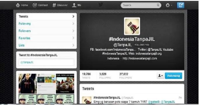 Gambar 1.1 Laman Facebook #IndonesiaTanpaJIL 