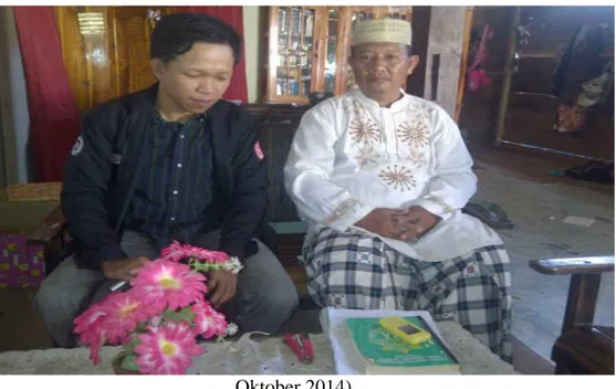 Foto 2.  Wawancara dengan K.H Sulaiman Abdullahdi sengkang ( tanggal 5  september 2015) 