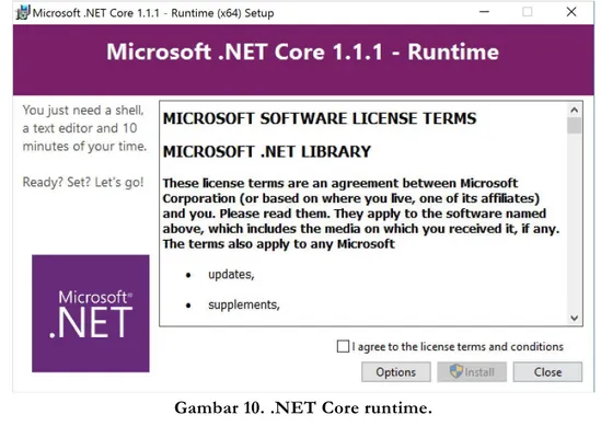 Gambar 10. .NET Core runtime. 