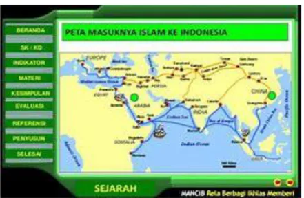 Gambar 3. Jalur Kedatangan Islam ke Indonesia 