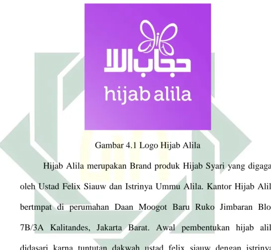 Gambar 4.1 Logo Hijab Alila 