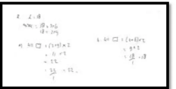 Gambar 4. Hasil jawaban tertulis A2 pada soal   open-ended segiempat nomor 2 