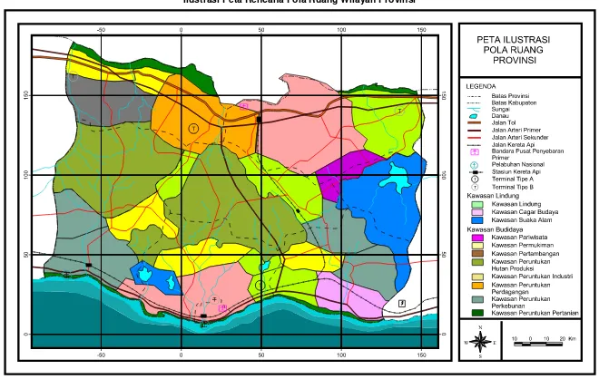 Gambar 2.2 Ilustrasi Peta Rencana Pola Ruang Wilayah Provinsi  