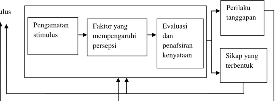 Gambar 2.  Proses Terjadinya Persepsi 