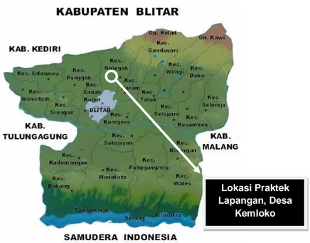 Gambar 1. Peta Kabupaten Blitar 