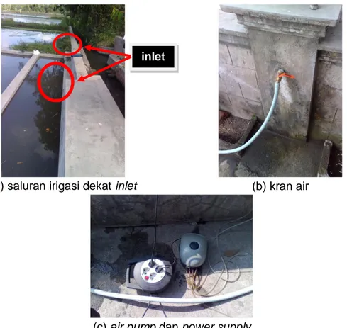 Gambar 6. Suplai Air dan Suplai Udara dalam Kegiatan Pembenihan Ikan Koi 