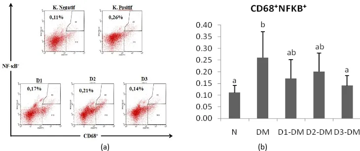 Figure 2. EMSA Eritin decrease relative number of NF-κB on CD8+ T cells 