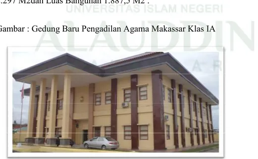 Gambar : Gedung Baru Pengadilan Agama Makassar Klas IA