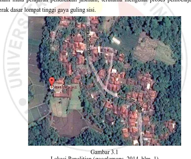 Gambar 3.1 Lokasi Penelitian (googlemaps, 2014, hlm. 1) 