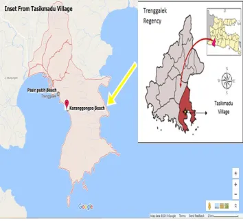 Figure 1. Study Site in Karanggongso, Tasikmadu Village. Source: Modified Google Map 
