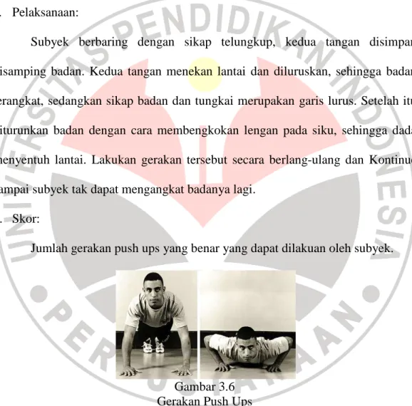 Gambar 3.6  Gerakan Push Ups  (Sumber: www.google.com)  9.  Squat Jump 