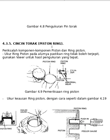 Gambar 4.8 Pengukuran Pin torak