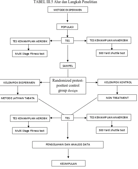 TABEL III.5 Alur dan Langkah Penelitian 