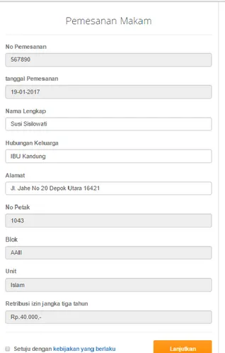 Gambar 5. Beranda User (Pemesan)  b) Halaman Pemesanan 