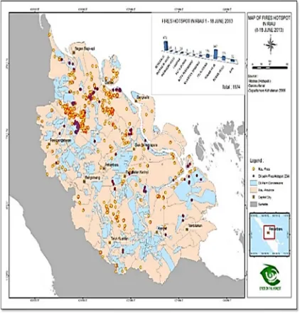 Figure 2. Distribution of Hot Spot in Riau