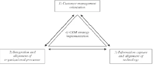 Gambar 1. Komponen Strategi CRM 