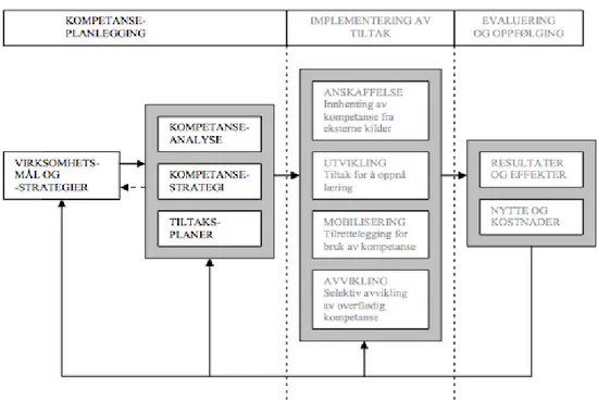 Figur 1.1 Strategisk kompetanseledelse som kontinuerlig prosess (Lai, 2013:11).