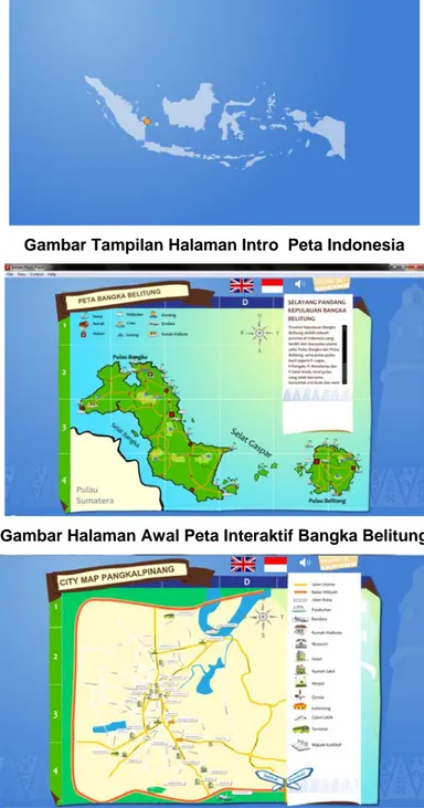 Gambar Tampilan Halaman Intro  Peta Indonesia 