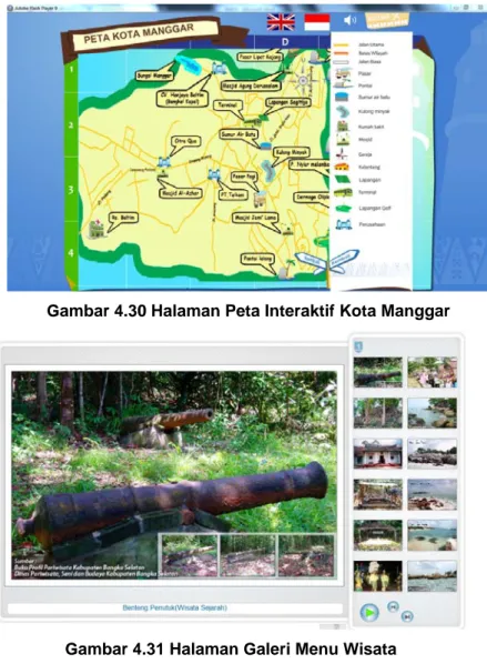 Gambar 4.30 Halaman Peta Interaktif Kota Manggar 