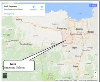 Gambar 1. Peta Kota Tangerang Selatan