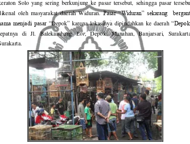Gambar 2: Suasana Pasar “Depok” Surakata (Dokumentasi Oleh: Wisnu Triyarso, 2010) 