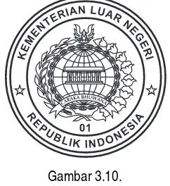 Gambar 3.9.Cap Segel untuk Menteri Luar Negeri RI