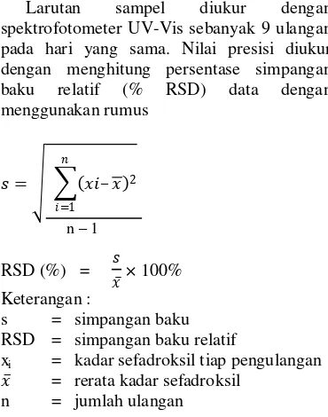 Gambar 1 menunjukkan  spektrum serapan 