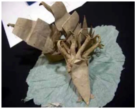 Gambar 3.7 Origami Basah 