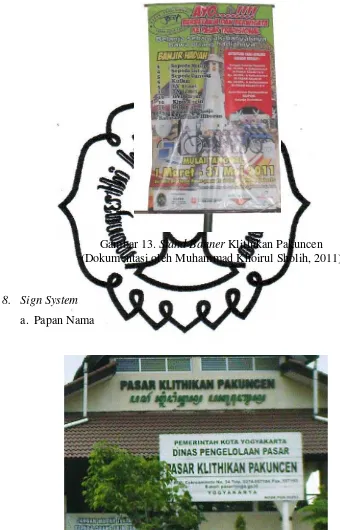 Gambar 13. Stand Banner Klithikan Pakuncen 