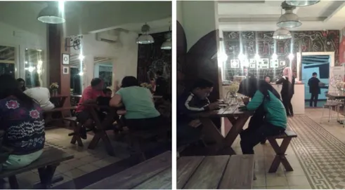 Gambar 3.7 Area makan indoor Mom Milk Manahan Surakarta       Sumber: Survei Penulis, 2015 