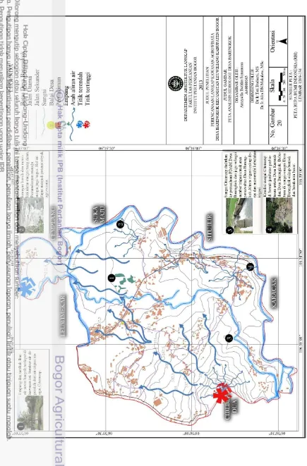 Gambar 20 Peta analisis hidrologi Desa Barengkok 