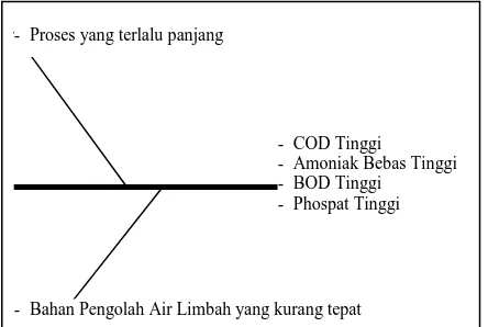Gambar 1. Diagram Sebab Akibat Keluaran  Air Limbah RS RK Charitas  