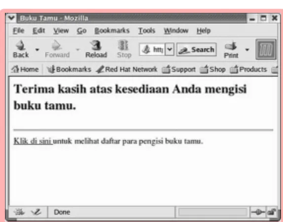 Tabel disimpan dengan nama