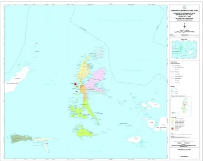 Gambar 2-1: Peta Wilayah Administratif Provinsi Maluku Utara   