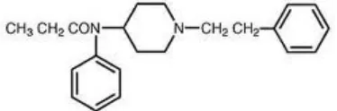 Gambar 2.5.1-1. Rumus bangun Fentanil  