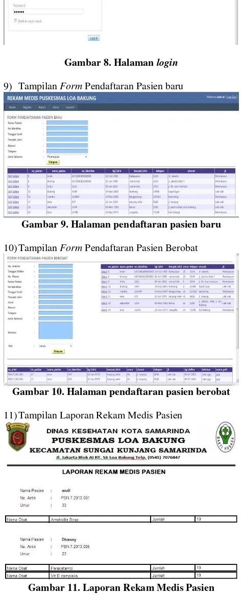 Gambar 9. Halaman pendaftaran pasien baru 