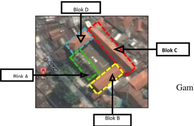 Gambar 1.Pemetaan Blok  (Sumber  :maps.google.co.id ) 