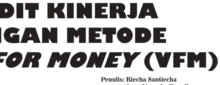 Gambar 1. Value For Money   Sumber : Mardiasmo (2009)