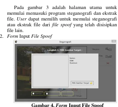 Gambar 4. Form Input File Spoof 