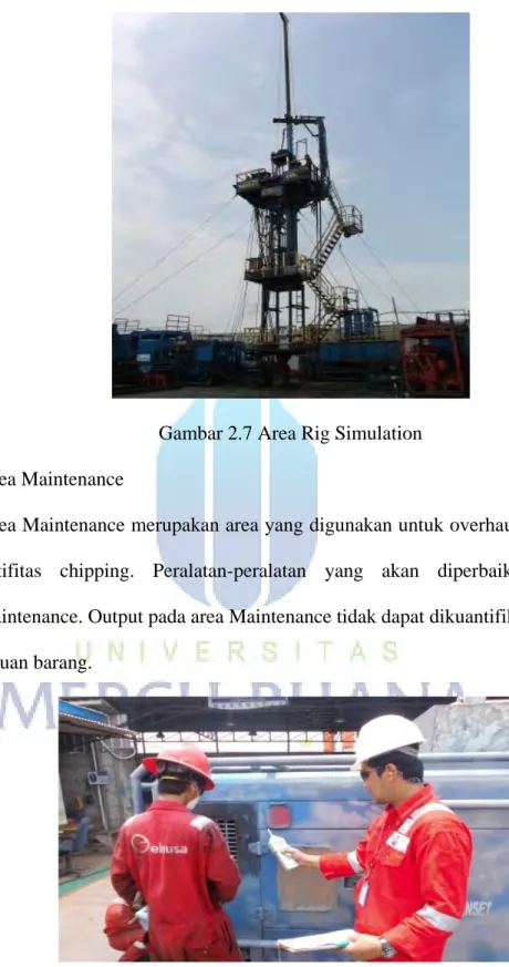 Gambar 2.7 Area Rig Simulation  5.  Area Maintenance 